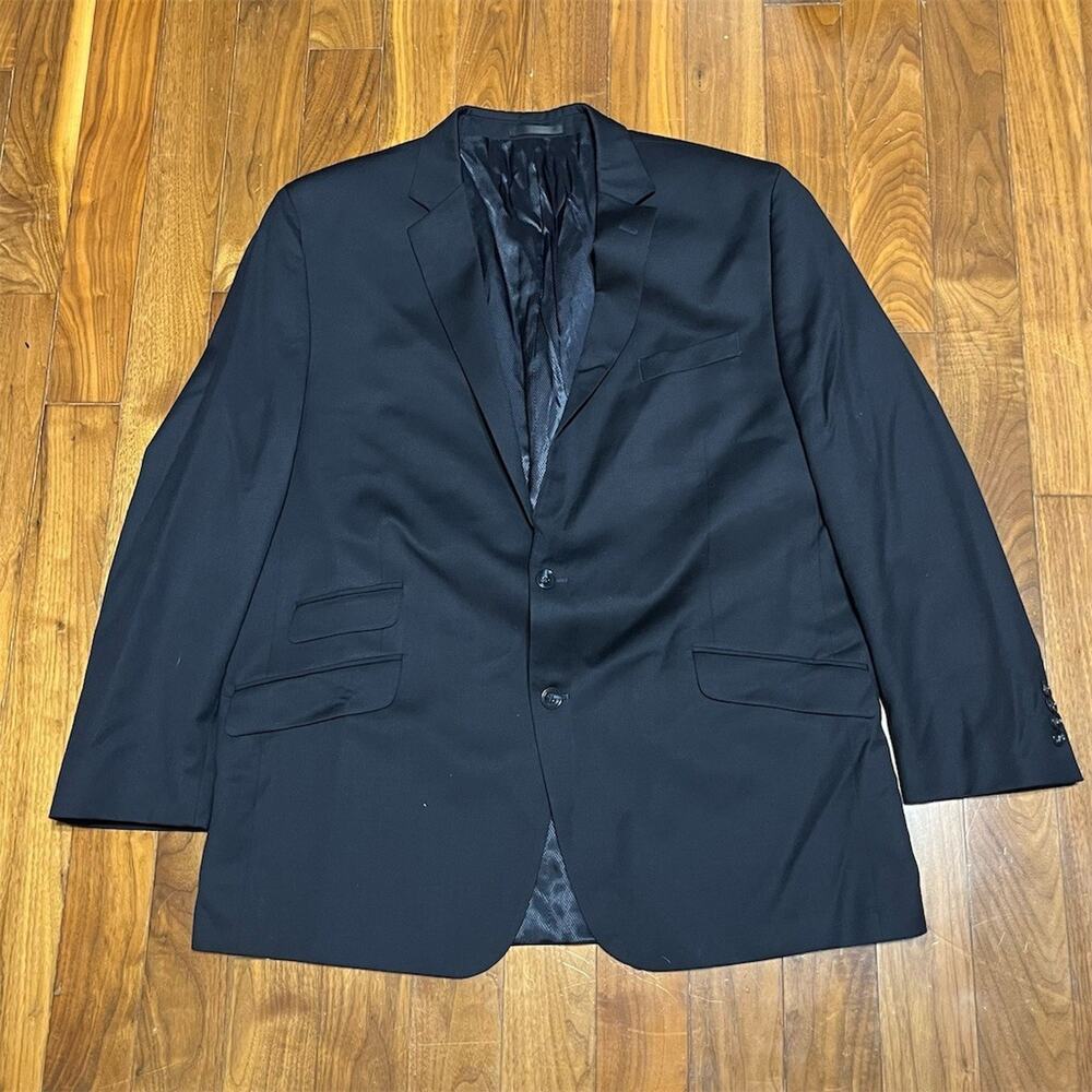 Kenneth Cole New York Sport Coat Blazer Mens 50L Navy Blue 2-Button Notch